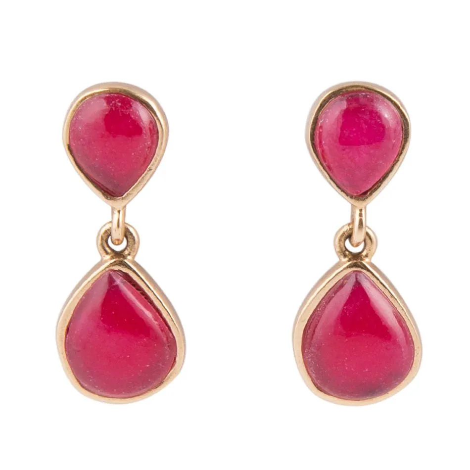 Drip to Drip Ruby Onyx Earrings sold by Barse