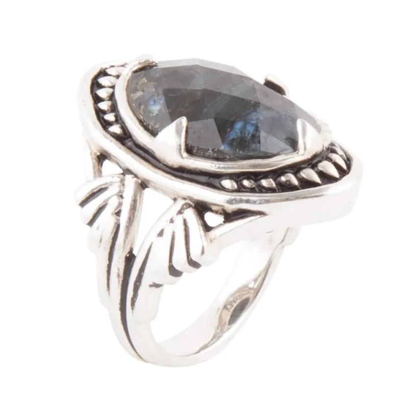 Sweet Dreams Faceted Midnight Labradorite Ring sold by Barse