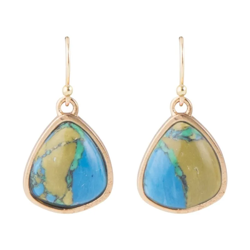 Shades of Earth Magnesite Earrings sold by Barse