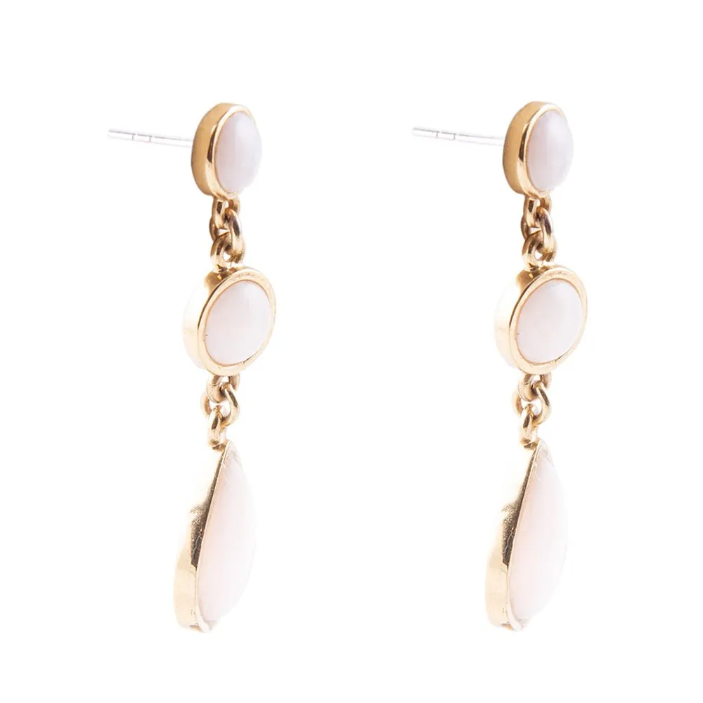 Drops of Pink Opal Earrings sold by Barse product image thumbnail 3