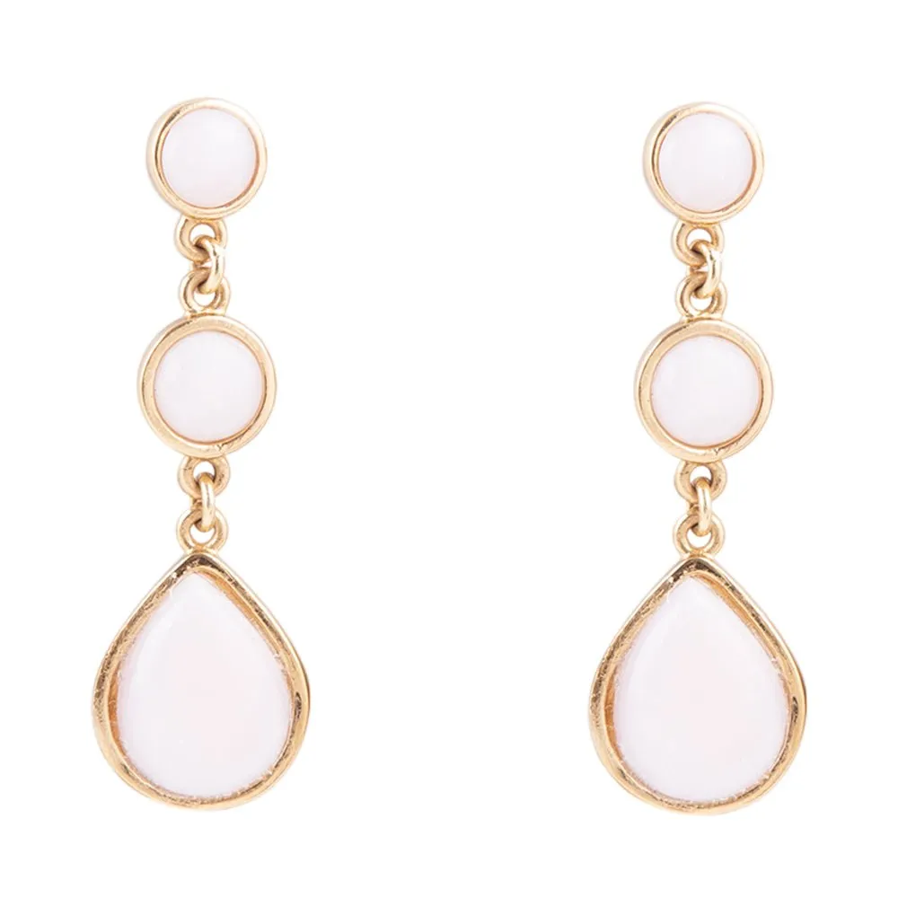Drops of Pink Opal Earrings sold by Barse