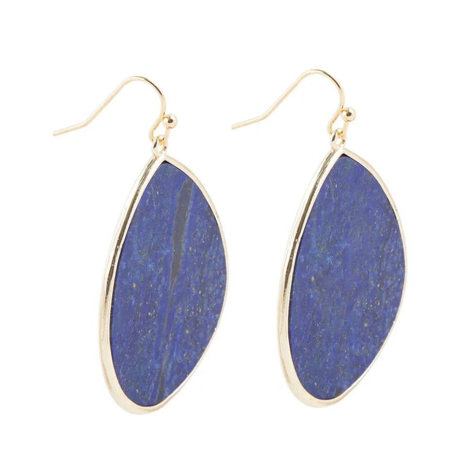 Lapis Slab Drop Earrings sold by Barse product image thumbnail 3