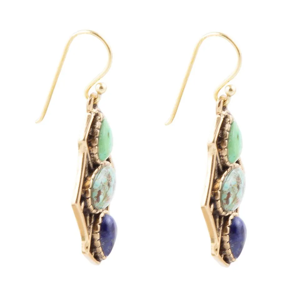 Blue Hues Multi Stone Earring sold by Barse product image thumbnail 4