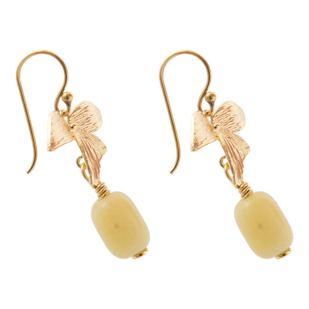 Golden Leaves Green Jasper Drop Earrings sold by Barse product image thumbnail 4