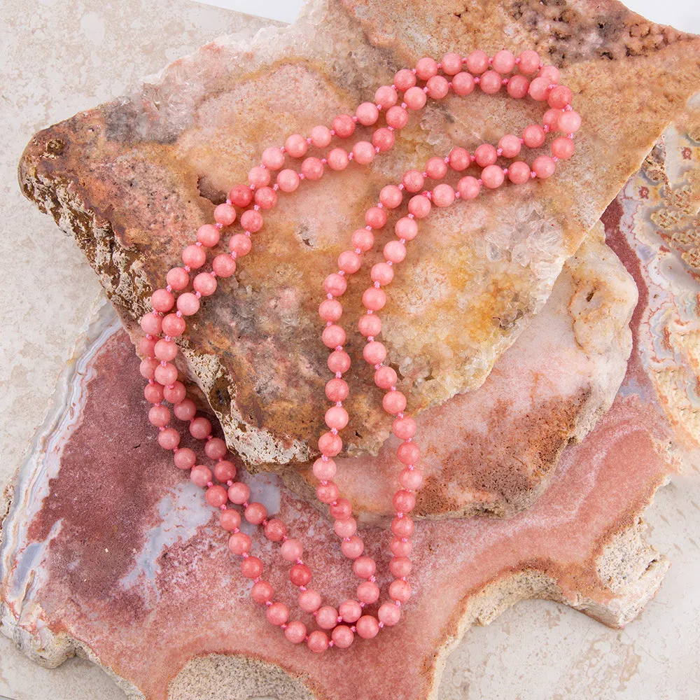 Immeasurable Pink Jade Wrap Necklace sold by Barse product image thumbnail 3