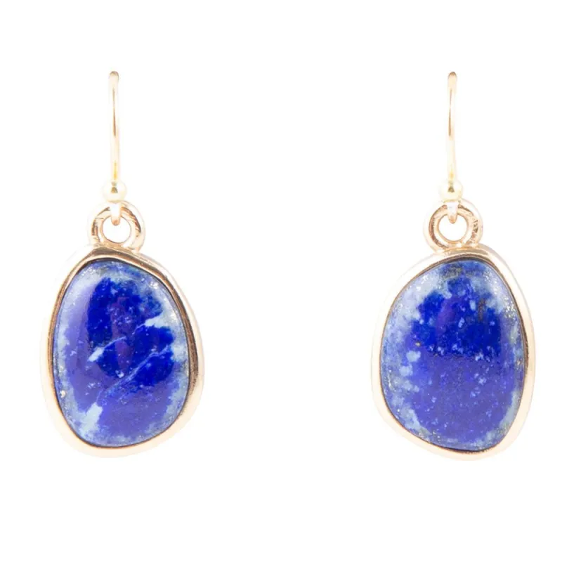 Lapis and Bronze Earrings sold by Barse