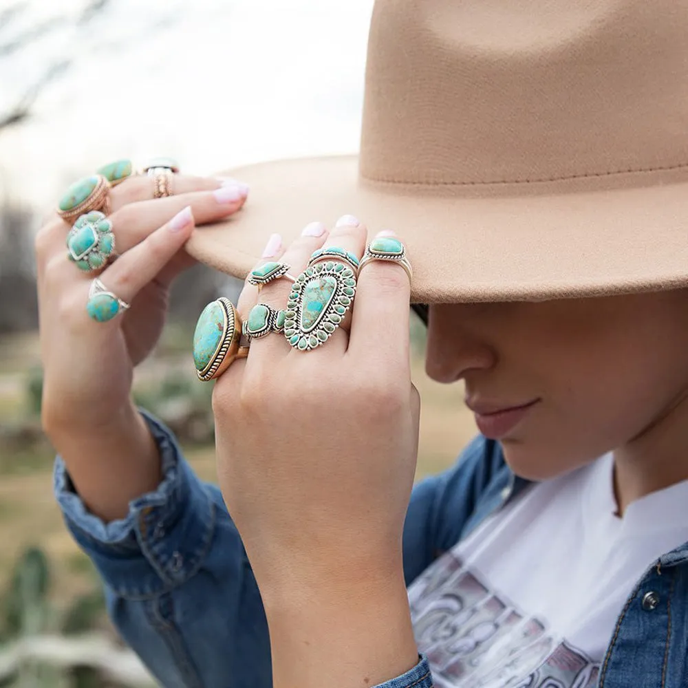 Sedona Blue Turquoise and Silver Statement Ring sold by Barse product image thumbnail 2