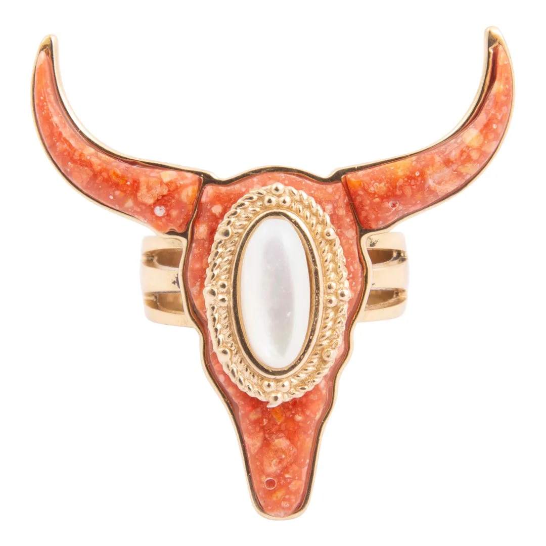 Longhorn Orange Sponge Coral Golden Ring sold by Barse product image thumbnail 4