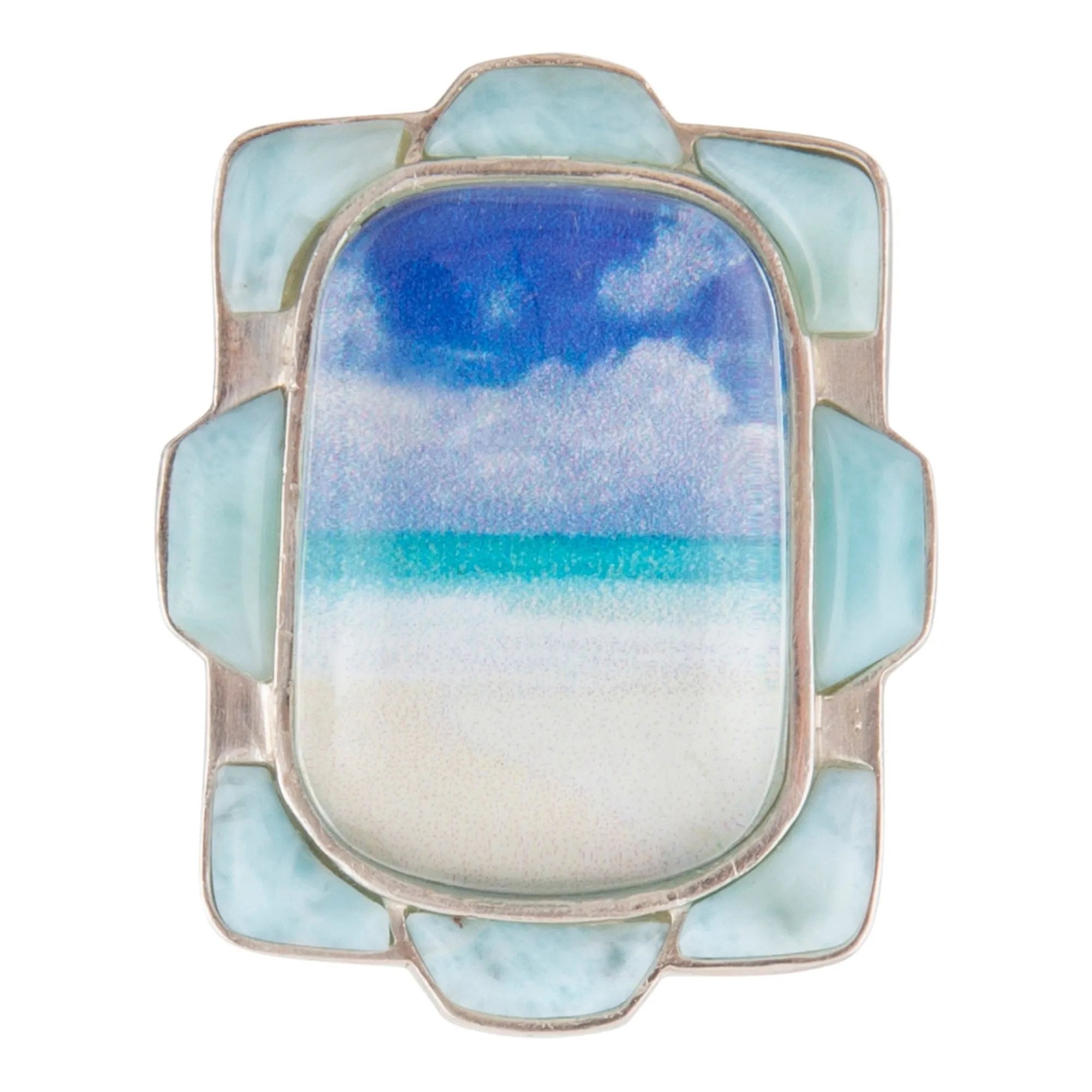 Scenic Beach Blue Larimar and Silver Ring sold by Barse product image thumbnail 4