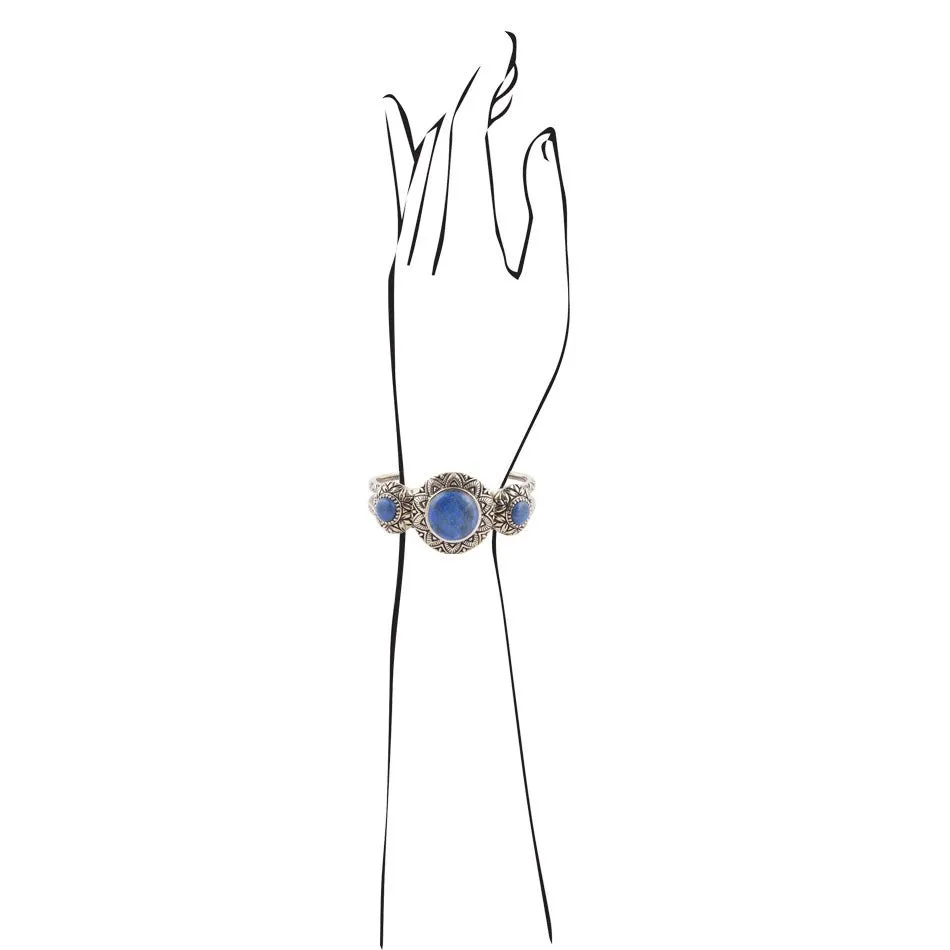 Lapis Trifecta Cruff Bracelet sold by Barse product image thumbnail 2