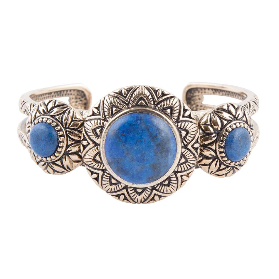 Lapis Trifecta Cruff Bracelet sold by Barse product image thumbnail 3