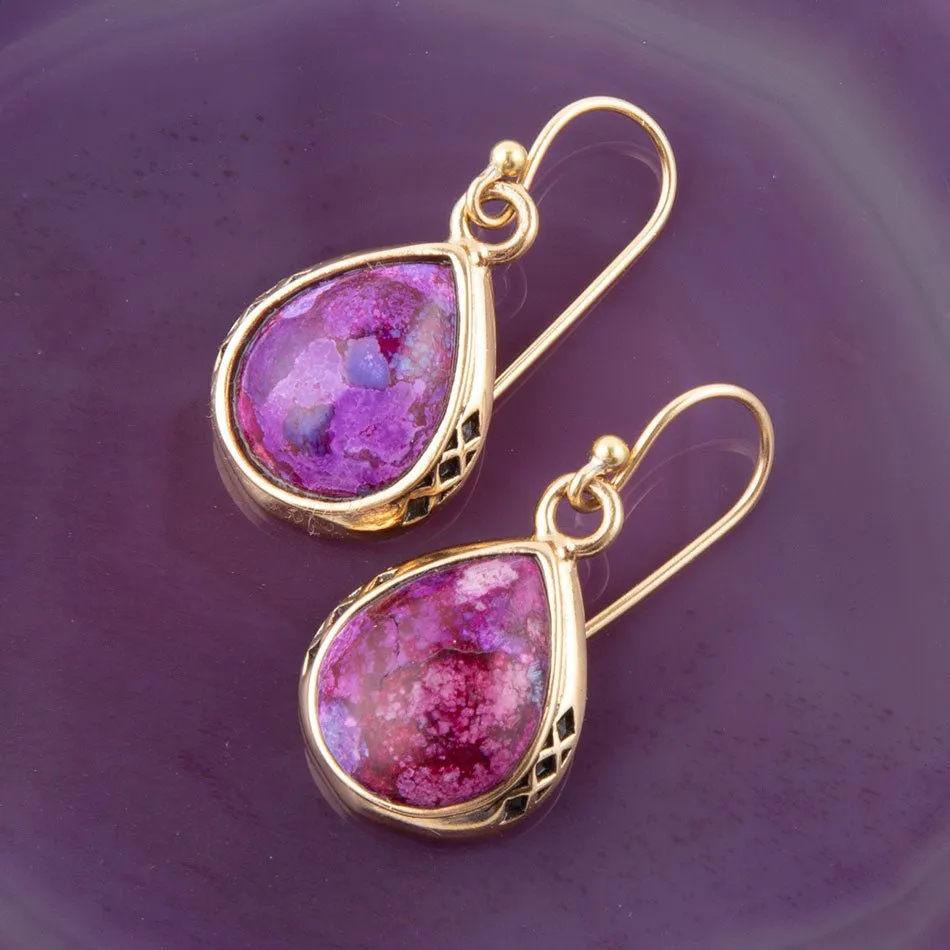 The Perfect Drop of Purple Turquoise Earrings sold by Barse product image thumbnail 2