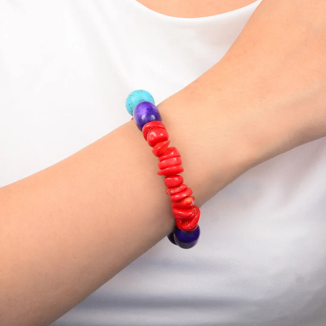 Painted Desert Purple Magnesite Golden Bracelet sold by Barse product image thumbnail 4