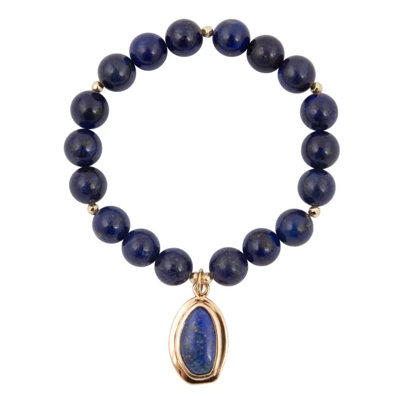 Oasis Red Magnesite Golden Charm Bracelet made by Barse