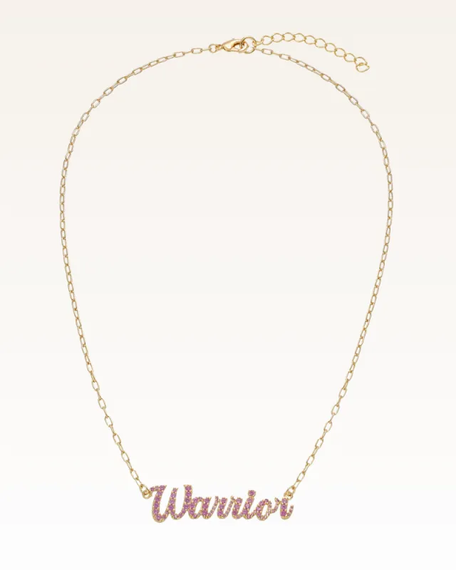 The Warrior Necklace — 14k Gold & Pink Sapphire Edition sold by Jill Martin
