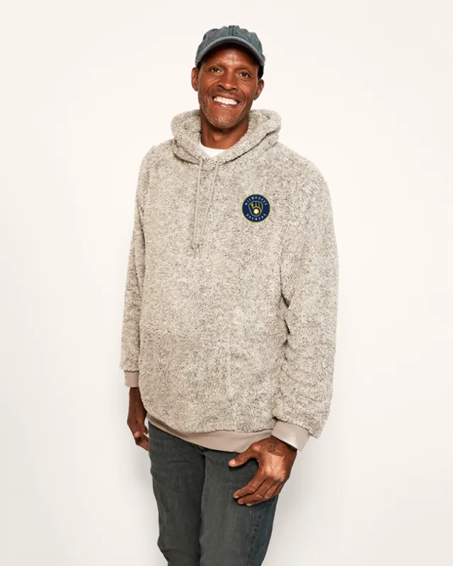 Milwaukee Brewers Unisex Sherpa Hoodie sold by Jill Martin