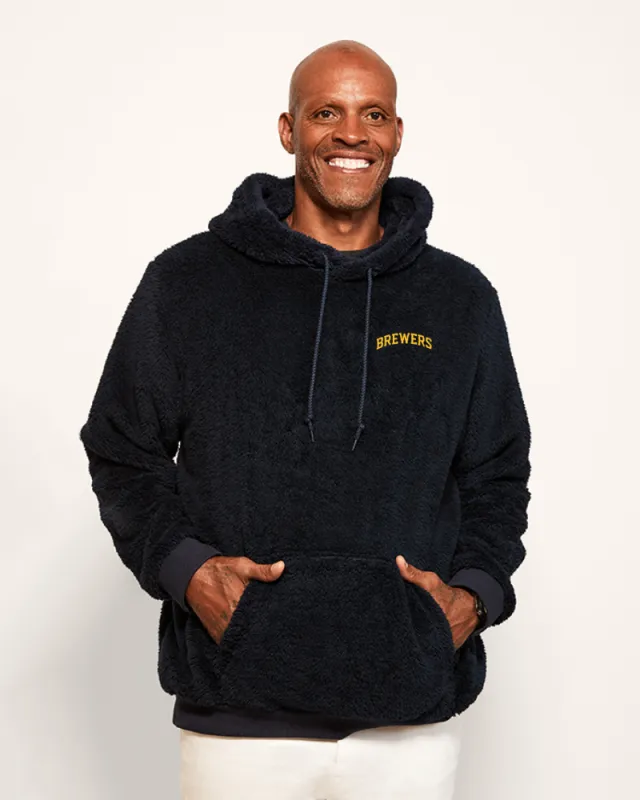 Milwaukee Brewers Unisex Sherpa Hoodie sold by Jill Martin