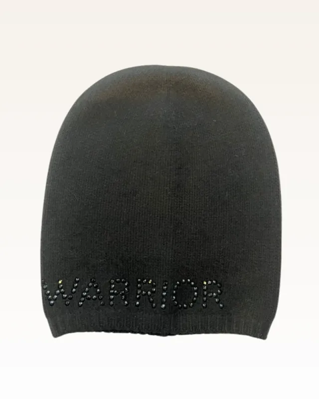 Bedazzled Warrior Cashmere Beanie by Carolyn Rowan made by Jill Martin