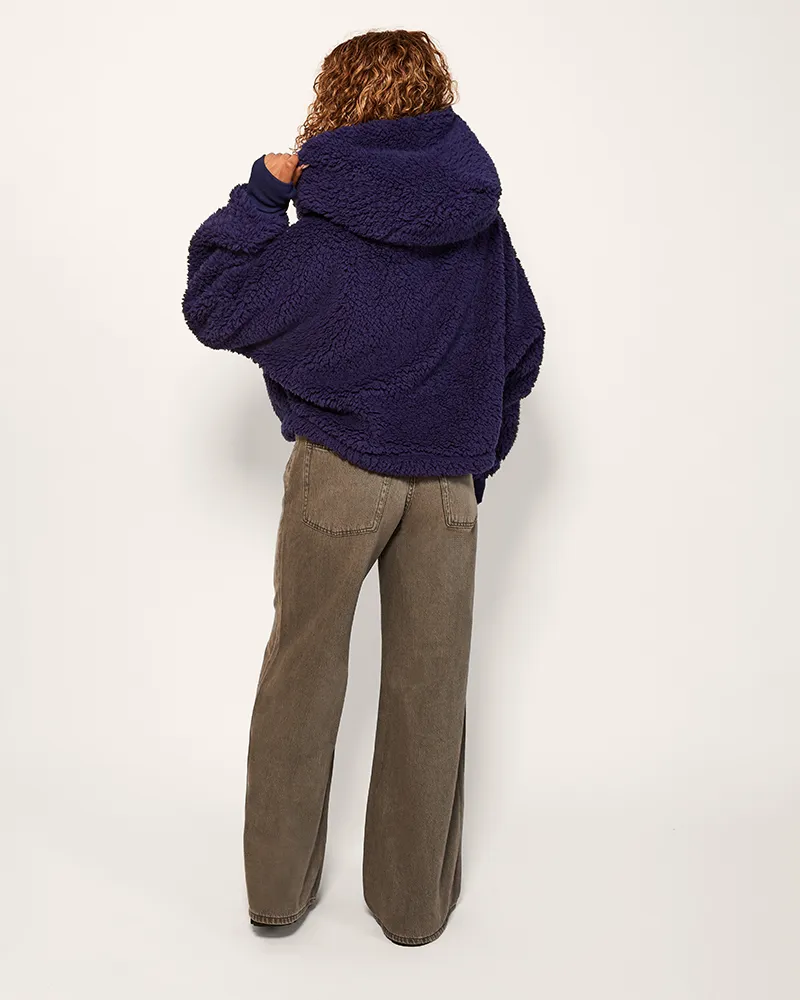 Classic Cropped Sherpa Lounger Jacket sold by Jill Martin product image thumbnail 2