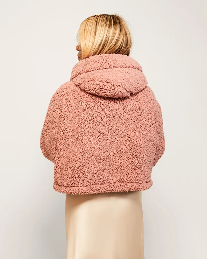 Classic Cropped Sherpa Lounger Jacket sold by Jill Martin product image thumbnail 5