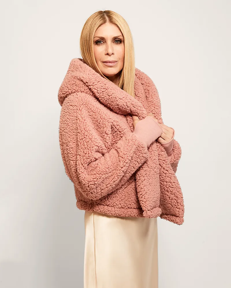 Classic Cropped Sherpa Lounger Jacket sold by Jill Martin product image thumbnail 3