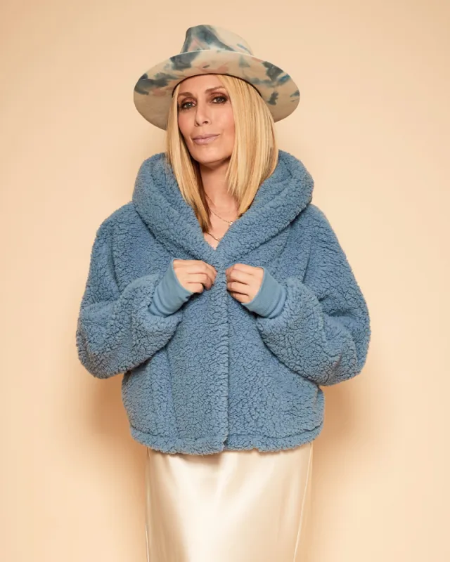 Classic Cropped Sherpa Lounger Jacket sold by Jill Martin