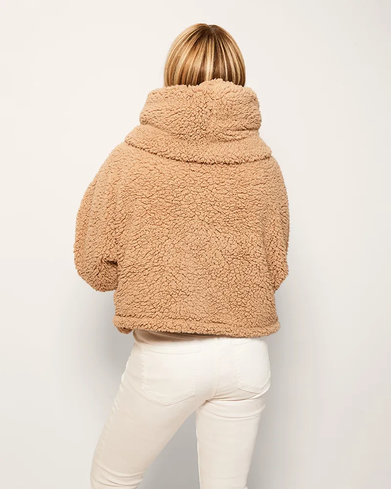 Classic Cropped Sherpa Lounger Jacket sold by Jill Martin product image thumbnail 4