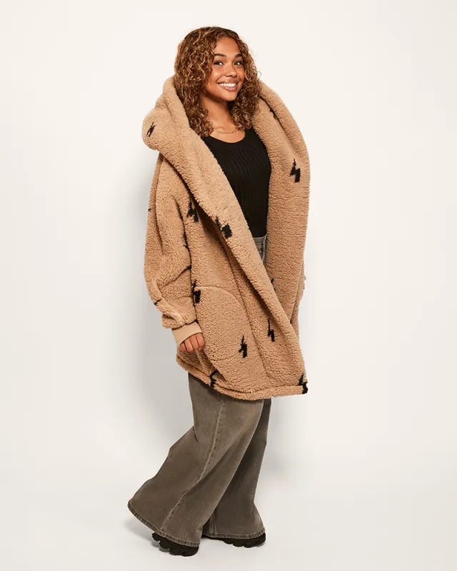Classic Unisex Sherpa Lounger Jacket sold by Jill Martin