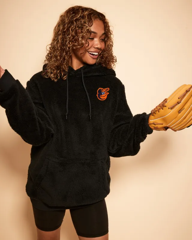 Baltimore Orioles Unisex Sherpa Hoodie sold by Jill Martin
