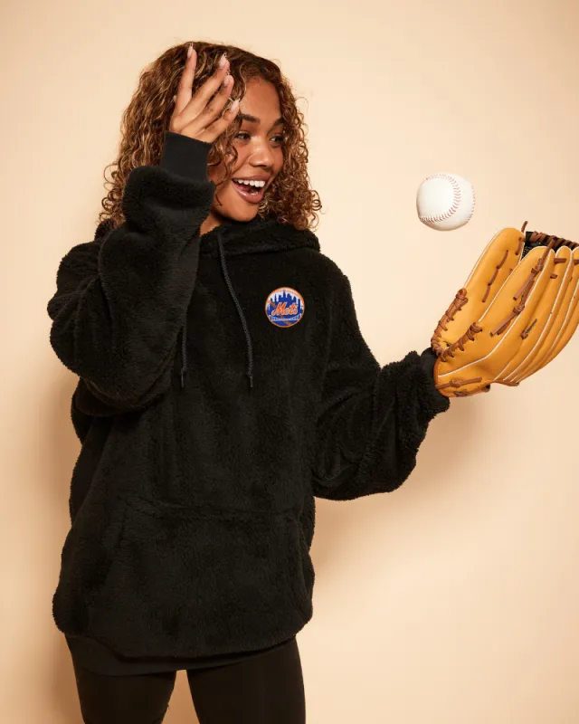 New York Mets Unisex Sherpa Hoodie sold by Jill Martin