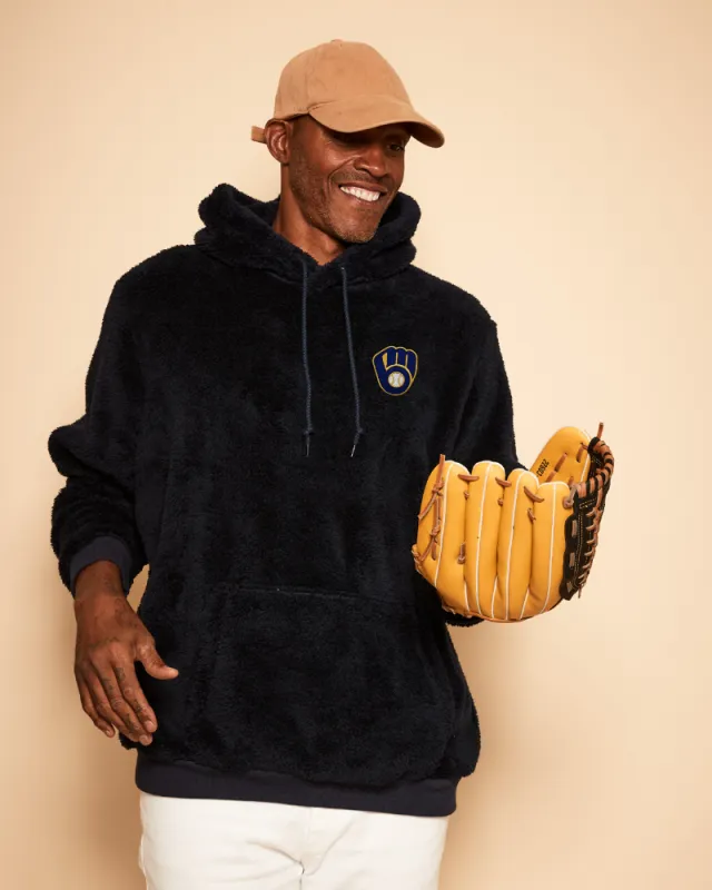 Milwaukee Brewers Unisex Sherpa Hoodie sold by Jill Martin