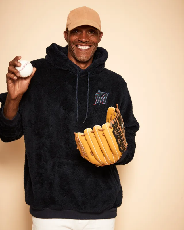 Miami Marlins Unisex Sherpa Hoodie sold by Jill Martin