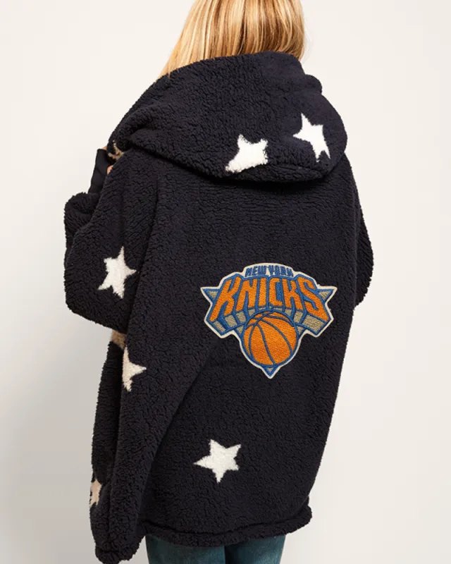 New York Knicks Sherpa Lounger Jacket sold by Jill Martin