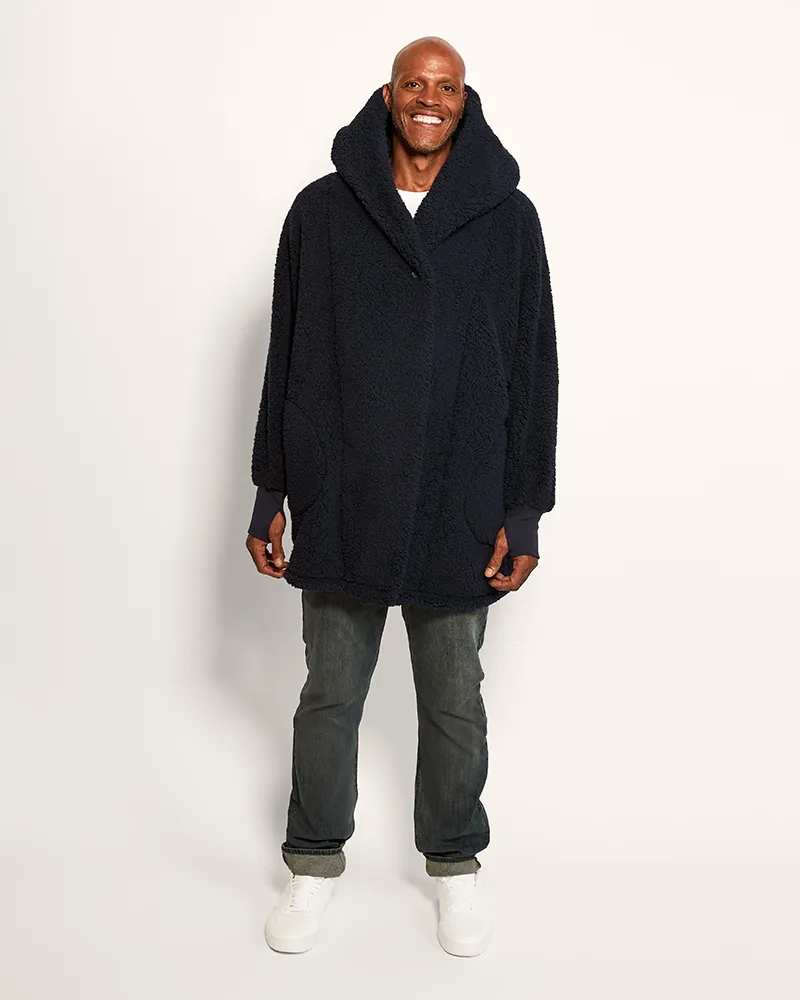 NBA Logoman Sherpa Lounger Jacket sold by Jill Martin product image thumbnail 3