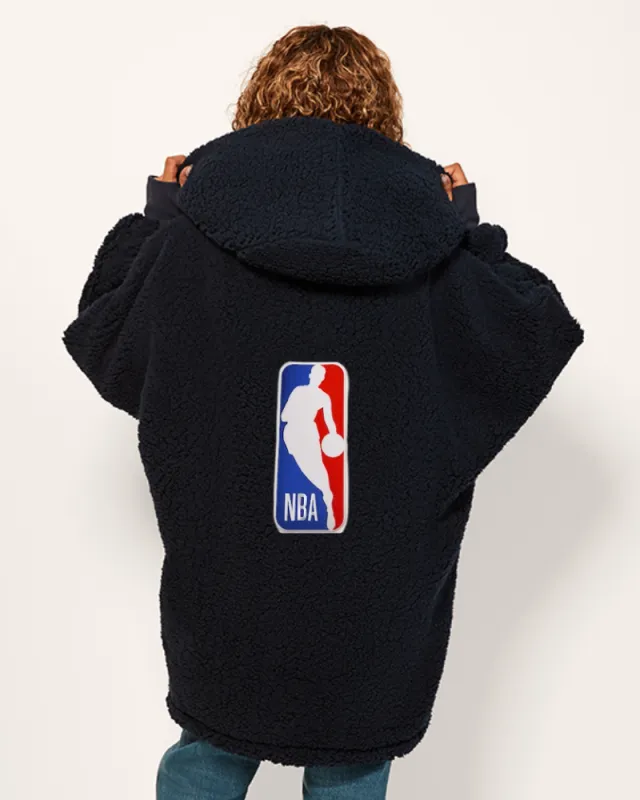 NBA Logoman Sherpa Lounger Jacket sold by Jill Martin