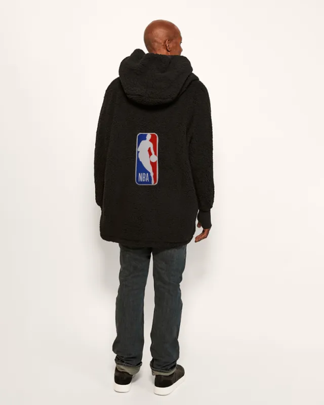 NBA Logoman Unisex Sherpa Lounger Jacket sold by Jill Martin