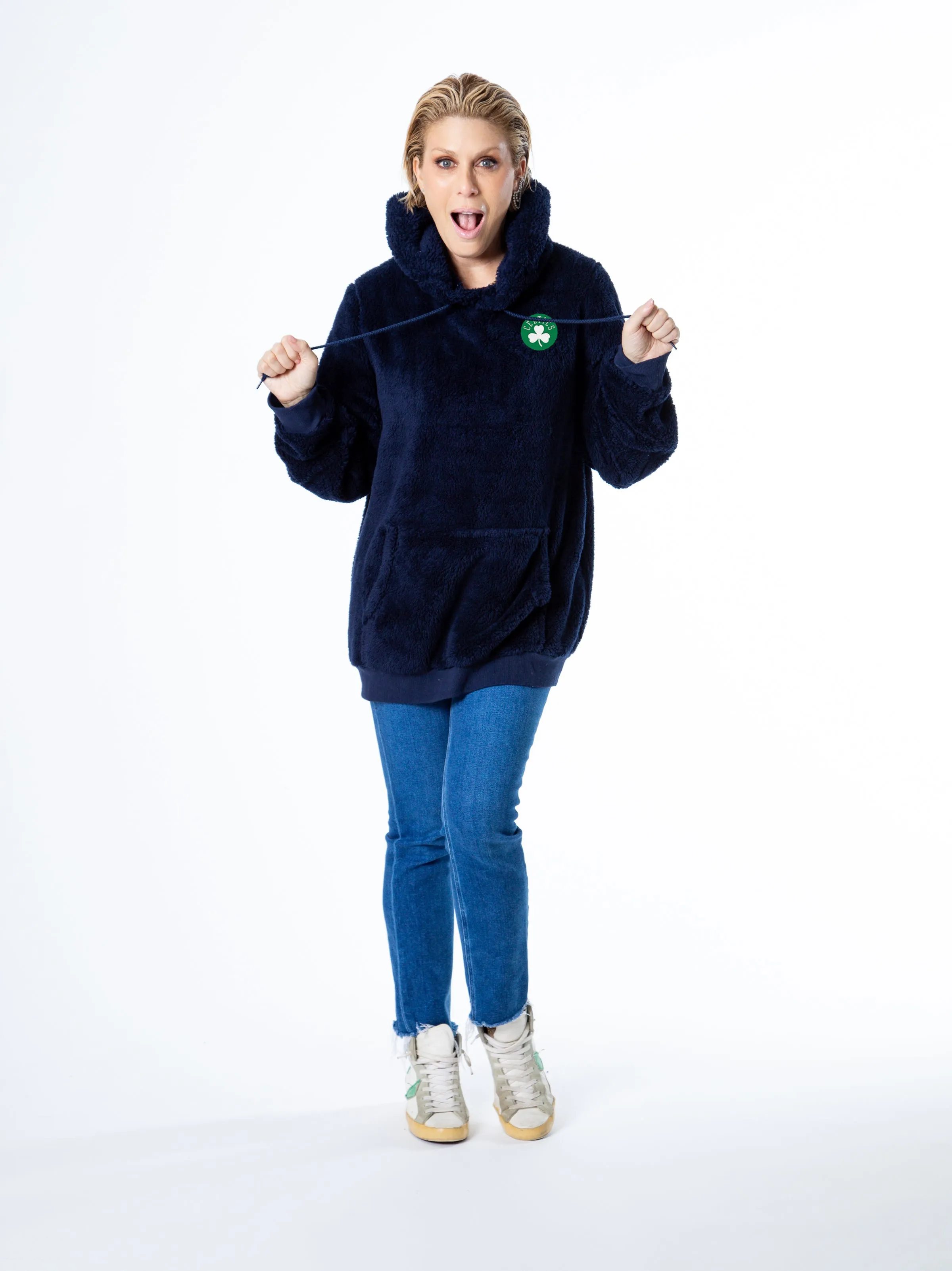 Boston Celtics Sherpa Hoodie sold by Jill Martin product image thumbnail 3