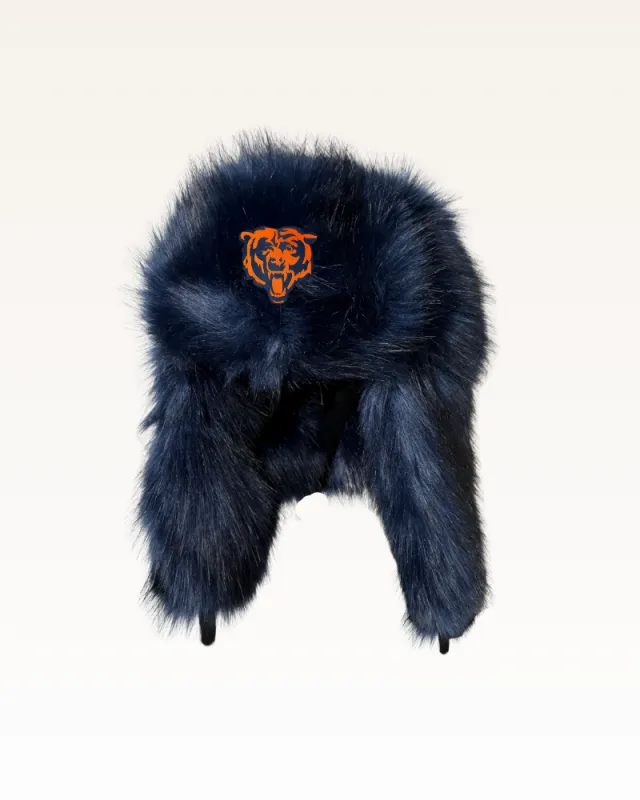 Chicago Bears Faux Fur Trapper Hat sold by Jill Martin
