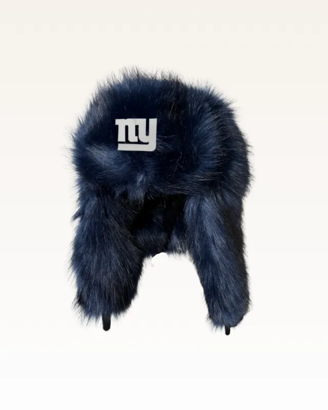 New York Giants Faux Fur Trapper Hat sold by Jill Martin