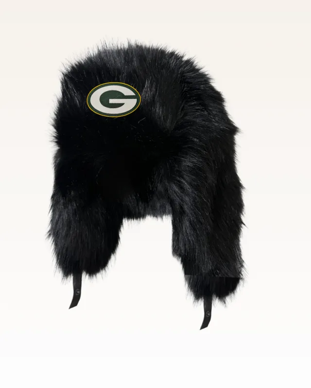 Green Bay Packers Faux Fur Trapper Hat sold by Jill Martin