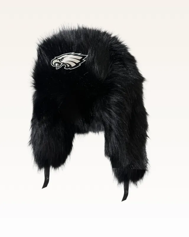 Philadelphia Eagles Faux Fur Trapper Hat sold by Jill Martin