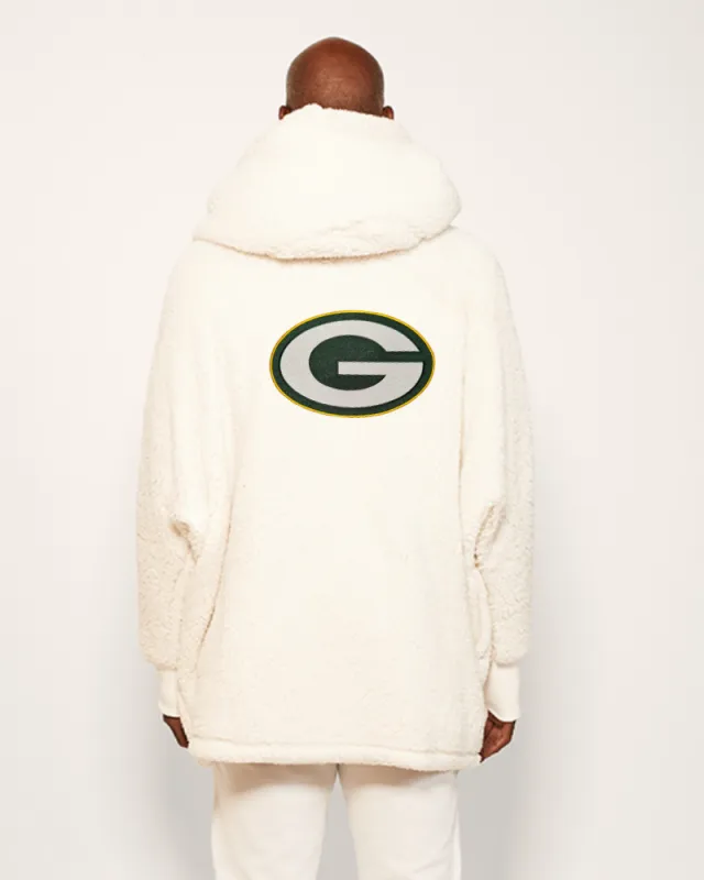 Green Bay Packers Sherpa Lounger Jacket sold by Jill Martin