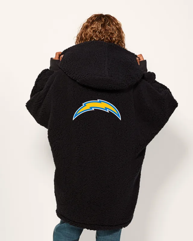 Los Angeles Chargers Sherpa Lounger Jacket sold by Jill Martin