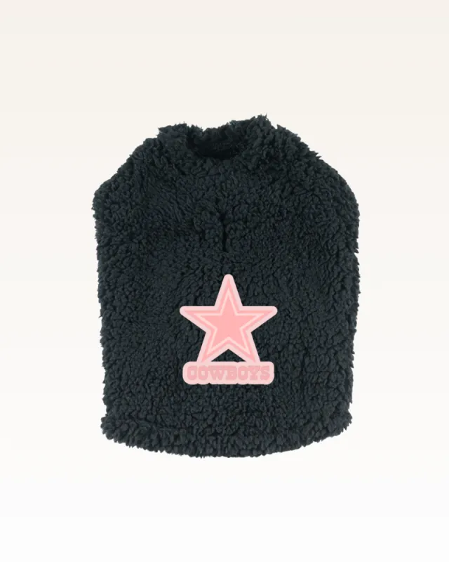Dallas Cowboys Pink Logo Sherpa Pet Jacket sold by Jill Martin
