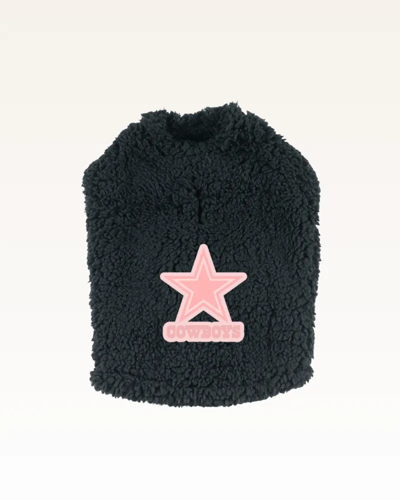 Dallas Cowboys Pink Logo Sherpa Pet Jacket sold by Jill Martin