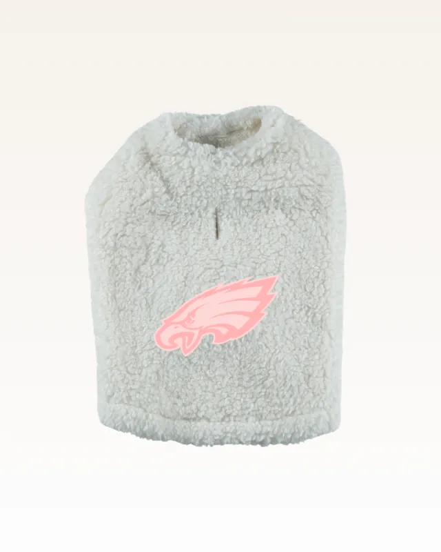 Philadelphia Eagles Pink Logo Sherpa Pet Jacket sold by Jill Martin