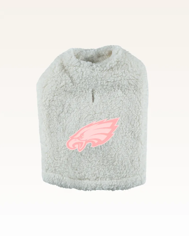 Philadelphia Eagles Pink Logo Sherpa Pet Jacket sold by Jill Martin