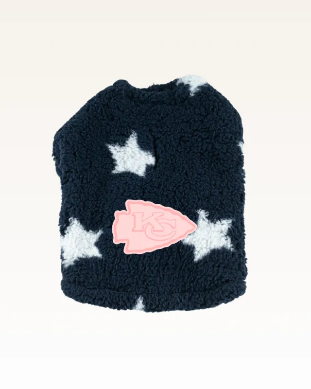 Kansas City Chiefs Pink Logo Sherpa Pet Jacket sold by Jill Martin