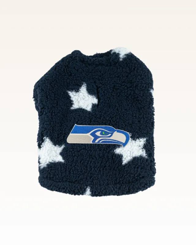 Seattle Seahawks Sherpa Pet Jacket sold by Jill Martin