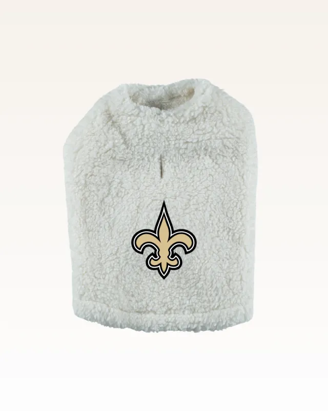 New Orleans Saints Sherpa Pet Jacket sold by Jill Martin
